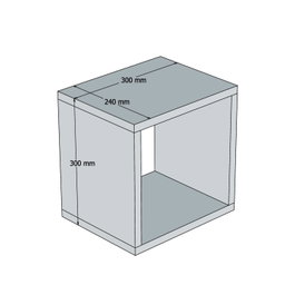 Hanah Home Estantería de Pared Blanca (Pack de 5 Piezas)